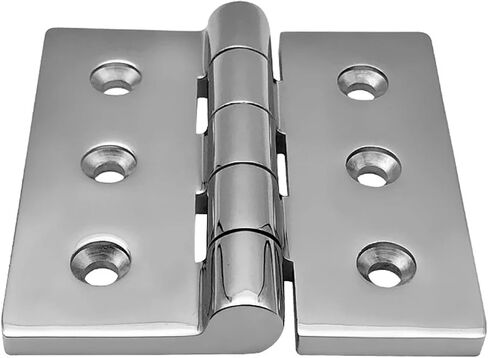 100mm Heavy Duty Hinge Square Deck Casting Door Mirror Polished Hardware 1Pcs in Kuwait