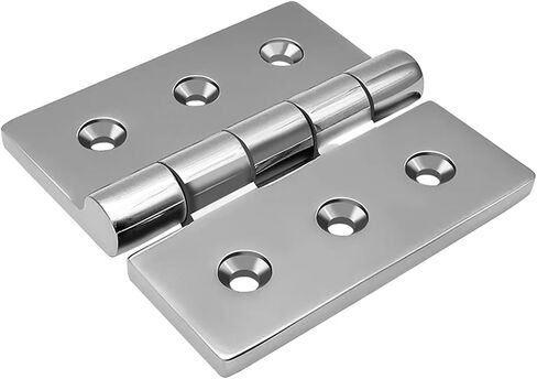 100mm Heavy Duty Hinge Square Deck Casting Door Mirror Polished Hardware 1Pcs in Kuwait