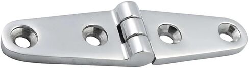 Strap Hinge 25x100mm Mirror Polish Stainless Steel Hinges Hardware 2Pcs in Kuwait