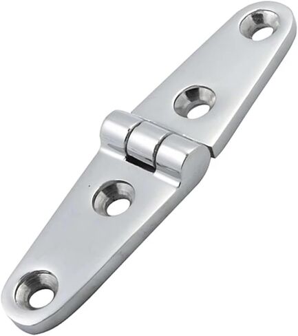 Strap Hinge 25x100mm Mirror Polish Stainless Steel Hinges Hardware 2Pcs in Kuwait