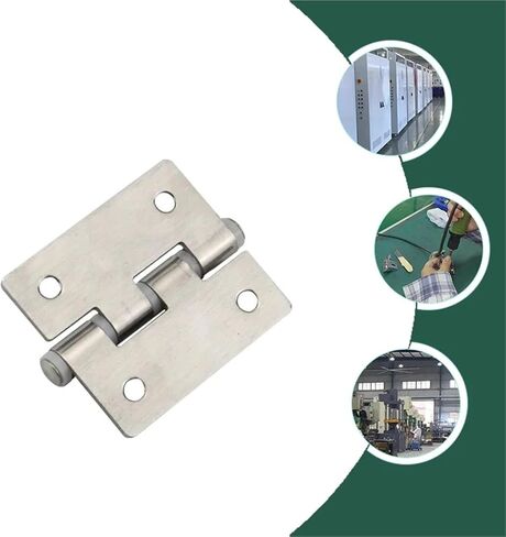 304 Stainless Steel Solid with Rubber Pad Buffer Hinge 1Pcs in Kuwait