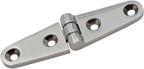 Strap Hinge with 4 Holes 100mm Heavy Duty Mirror Polish Hardware Hinges 4Pcs in Kuwait