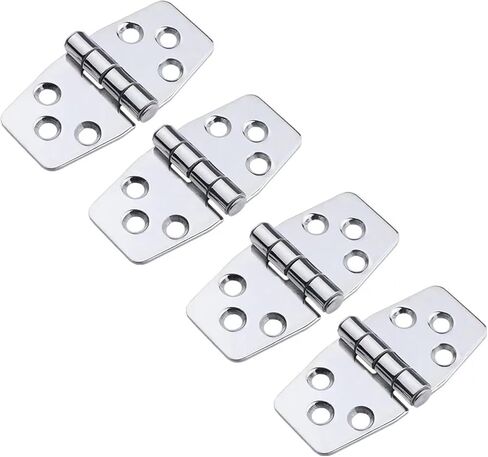 Door Hinges Stainless Steel Hinge for Boat 3" X 1.5" Window Hardware 4Pcs in Kuwait
