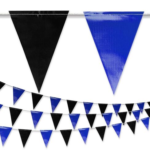 Multicolored Pennant Banner Flags, Heavy Duty Perimeter Safety Barrier Flagging, High Strength Weatherproof String for Carnival Party, Grand Opening, Circus Decor, School Field Day (102FT) in Saudi Arabia