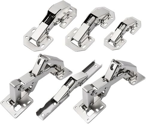 No-Drilling & No-Hole Open Surface-Mounted Bridge Hinges 1Pcs(3 inch-N-5PCS) in Kuwait