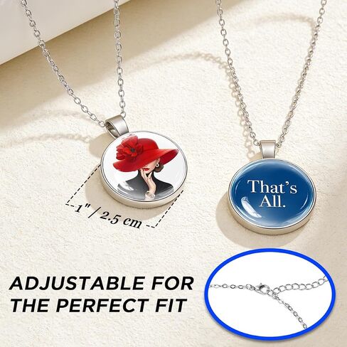 AICase for The Devil Wears Prada 2 Merch Double-Sided Pendant Necklace, for Movie Jewelry Gifts Outfits Thats All Shirt Tshirt Accessories Stuff Merchandise for Fans Women Birthday Mothers Day in Kuwait