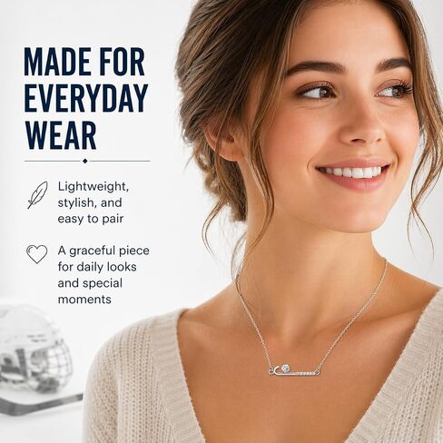 Crystal Field Hockey Stick & Ball Pendant Necklace – Elegant Field Hockey Jewelry, Perfect Field Hockey Gifts for Women in Kuwait