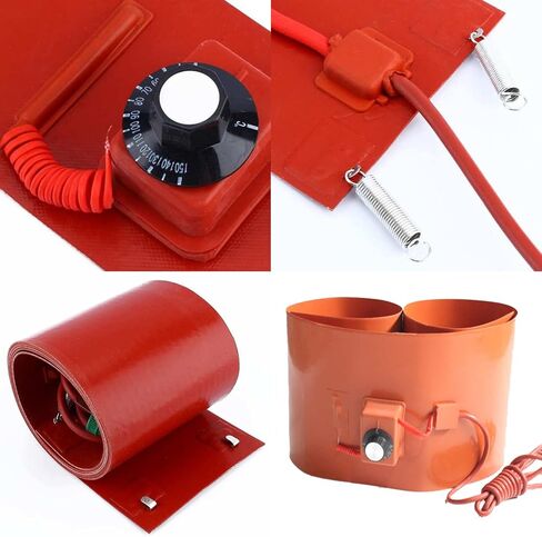 Heavy Duty Silicone Drum Heater Pad - 55 Gallon Oil Drum & Tank Heater with Adjustable Thermostat for Efficient Heating & Temperature Control in Kuwait