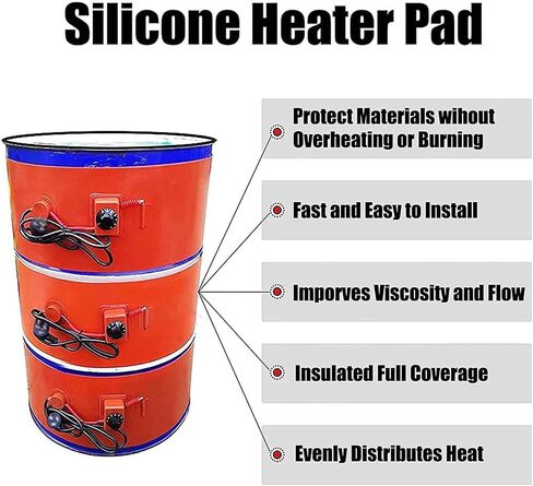 Adjustable Thermostat Oil Drum Heater - Barrel Band Heater for Efficient Heating & Heat Tracing of Oil and Gas Tanks - Durable & Practical Solution in Kuwait