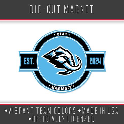 ريكو إندستريز NHL Hockey Utah Mammoth مغناطيس قياسي - للسيارة والثلاجة in Kuwait