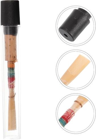 Totority Oboe Reed C-tone استبدال القصب المزدوج لأداة المزمار المدمجة أرق Hautbois طرف ملحق مناسب للاستخدام الاحترافي وأداة الرياح باستخدام لون عشوائي in Kuwait