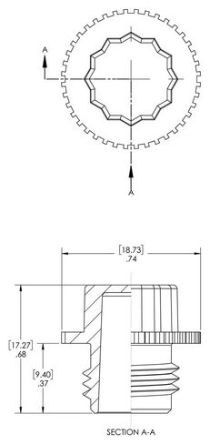 سلسلة Caplugs P-28B P - قابس بلاستيكي ملولب لتركيبات أنابيب NPT/NPS، 1000 حزمة، أحمر HD-PE، حجم الخيط NPS 1/4 بوصة مدبب ومستقيم، مؤقت، حماية من الخيط، منع التسرب (99191151) in Saudi Arabia