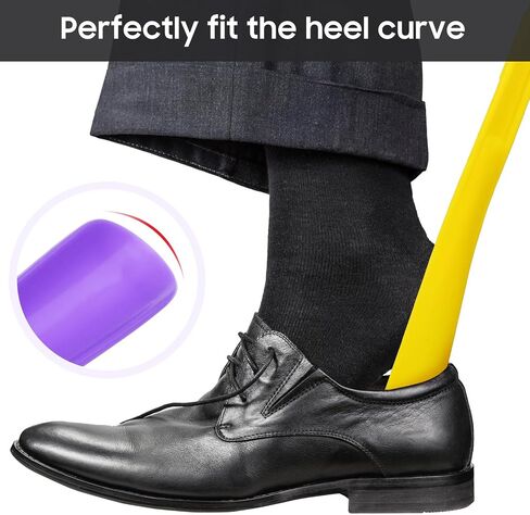 HEALLILY Beavorty 5Pcs Shoe Helper Plastic Shoe Horn Shoe Lifting Helper for Men Women Seniors Pregnancy Elderly Home Travel Use (5 Colors) in Saudi Arabia