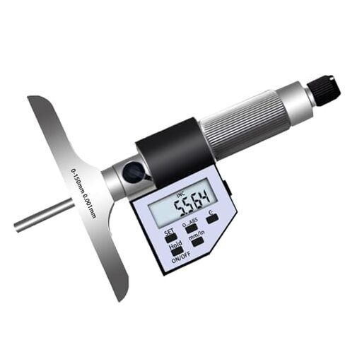 Electronic Depth Gauge Caliper Depth Rule, Micrometer Caliper Digital,for Manufacturing, Machining and Mechanical Engineering (0) in Kuwait