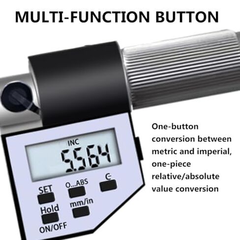 Electronic Depth Gauge Caliper Depth Rule, Micrometer Caliper Digital,for Manufacturing, Machining and Mechanical Engineering (0) in Kuwait