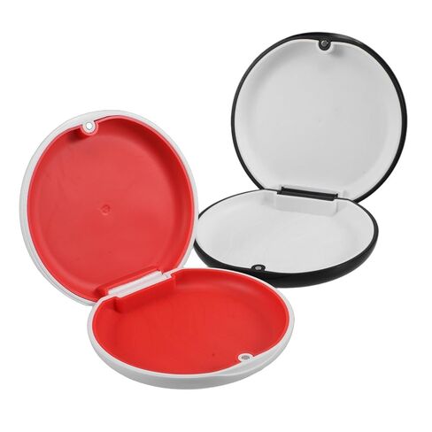 Healeved 2pcs Magnetic Retainer Cases for Braces and False Teeth with Compact Portable Design and Sturdy Abs+TPE Material, Travel Carrier Storage Box with Reliable Magnetic Closure in Kuwait