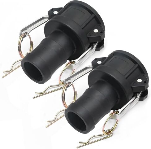 قطعتان من تركيبات Camlock من البولي بروبيلين من النوع C مقاس 2 بوصة، تركيبات نسائية مقاومة لدرجات الحرارة العالية، لأنظمة الري بوصلات الأنابيب والتطبيقات الصناعية in Kuwait
