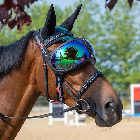 نظارات EQUICK eVysor للحماية من الأشعة فوق البنفسجية لركوب الخيل - عدسات خضراء عاكسة للأشعة فوق البنفسجية in Kuwait