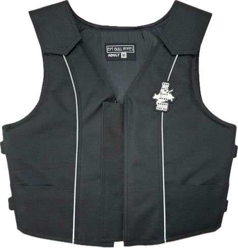 EPT Cordura Bull Riding Vest v3.0 - Black Cordura Canvas EPT Brand - Adult Sizes: in Kuwait
