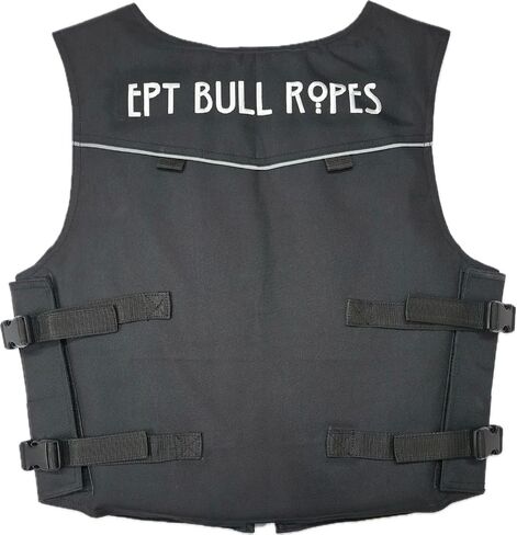 EPT Cordura Bull Riding Vest v3.0 - Black Cordura Canvas EPT Brand - Adult Sizes: in Kuwait
