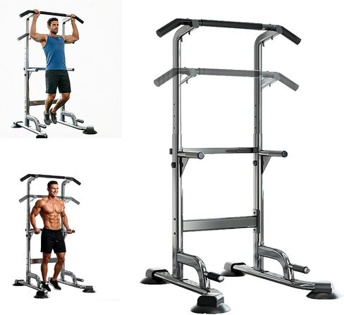 Adjustable Pull Up Bar for Home with Backrest, 6-Level Height Adjustment (69-94.5 inches), 352lb Capacity Carbon Steel Frame for Stability, Train Back, Abs & Chest in Kuwait