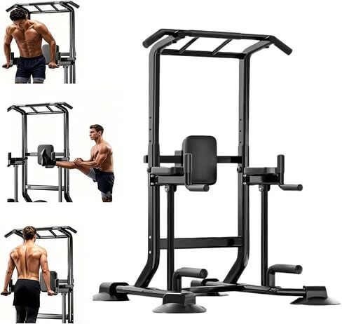 Adjustable Pull Up Bar for Home with Backrest, 6-Level Height Adjustment (69-94.5 inches), 352lb Capacity Carbon Steel Frame for Stability, Train Back, Abs & Chest in Kuwait