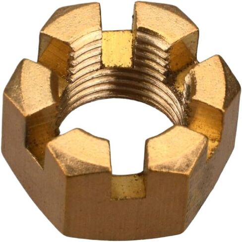 Copper Castle Nut 90171-16011 Compatible with Outboard Motor Compatible with 40HP 90HP Fits HDX 40HP 85HP Boat Motor Parts in Kuwait