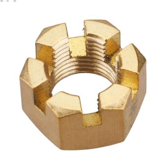 Copper Castle Nut 90171-16011 Compatible with Outboard Motor Compatible with 40HP 90HP Fits HDX 40HP 85HP Boat Motor Parts in Kuwait