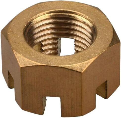 Copper Castle Nut 90171-16011 Compatible with Outboard Motor Compatible with 40HP 90HP Fits HDX 40HP 85HP Boat Motor Parts in Kuwait