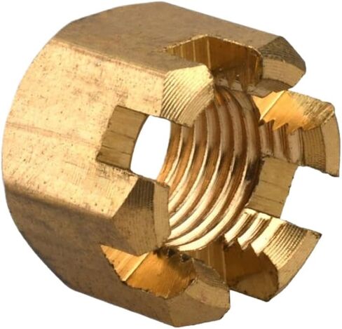 Copper Castle Nut 90171-16011 Compatible with Outboard Motor Compatible with 40HP 90HP Fits HDX 40HP 85HP Boat Motor Parts in Kuwait