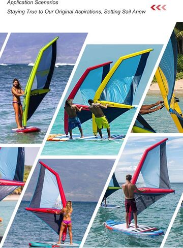 Premium Inflatable Wing Foil Surf Wing - Portable Waterproof Handheld Wind Kite for Foiling, Surfing, SUP Board - Includes Carry Bag & Accessories in Saudi Arabia
