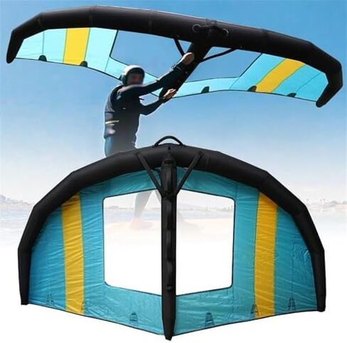 Portable Inflatable Surf Wing - Handheld 4㎡/5㎡/6㎡ Kitesurf Sail with Window, Ideal for Adults in Water Sports, Wind Surfing, and Outdoor Adventures in Saudi Arabia