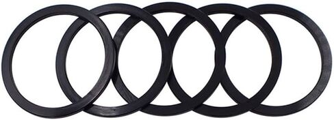 -Light Aluminum Alloy Bottom Bracket Spacer, CNC Anodized Hub Washer Road Bike Cassette Fine Adjustment, 35mm ID, Black (5-Pack)(2mm Black) in Saudi Arabia