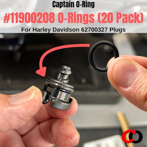 حلقة كابتن O - حلقات دائرية بديلة 11900208 لمقابس Harley Davidson 62700327 (20 حزمة) in Kuwait