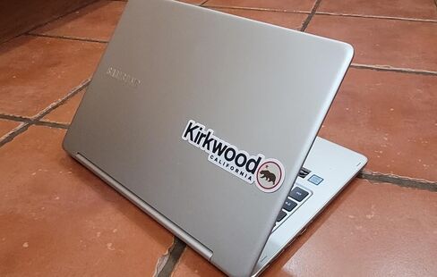 Kirkwood, California - Ski Resort Stickers with Artistic Rendition of The California Flag in Kuwait