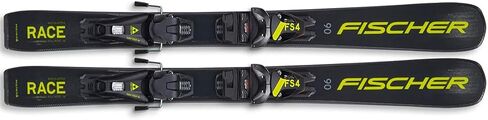 FISCHER Junior RC4 Race Durable Lightweight High-Performance Alpine Winter Sports Skis with FJ4 Bindings in Kuwait