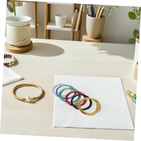 CALLARON 6 Rolls Aluminum Wire 1mm Diameter Floral Crafting Wire Set with 6 Colors 60 Meters for DIY Flower Arrangements Wreath Making in Kuwait