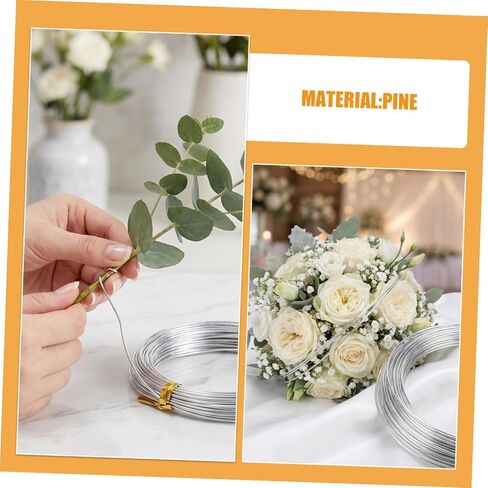 Gadpiparty 6 Rolls 1mm Diameter Aluminum Wire for Crafts and Floral Arrangements – Flexible Silver Hobby Wire for Wedding Bouquets, Jewelry Making, and DIY Sculpting – 10 Meters Each Roll in Kuwait