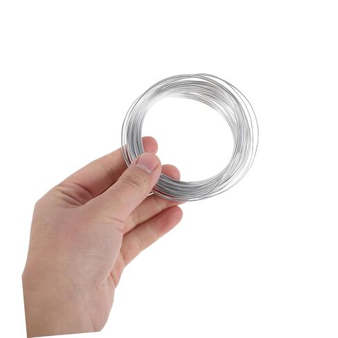 Gadpiparty 6 Rolls 1mm Diameter Aluminum Wire for Crafts and Floral Arrangements – Flexible Silver Hobby Wire for Wedding Bouquets, Jewelry Making, and DIY Sculpting – 10 Meters Each Roll in Kuwait