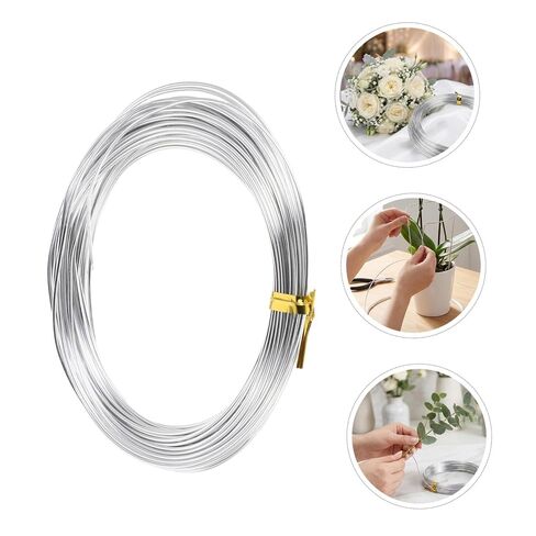 Gadpiparty 6 Rolls 1mm Diameter Aluminum Wire for Crafts and Floral Arrangements – Flexible Silver Hobby Wire for Wedding Bouquets, Jewelry Making, and DIY Sculpting – 10 Meters Each Roll in Kuwait