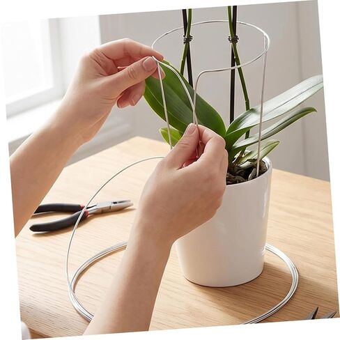 Ciieeo 6 Rolls 1mm Aluminum Craft Wire for Floral Arrangements and Wreaths, Flexible Silver Wire for Gardening, Sculpting, and DIY Crafting, 10 Meters Each Roll in Kuwait