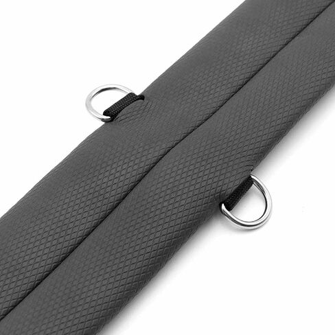 Jeffers Equine Western PVC Straight Cinch – Black Horse Girth for Saddles, Roping, Barrel Racing, Trail Riding – 1/4" Thick, 4 Layer Nylon Reinforced, Stainless Steel Hardware in Kuwait