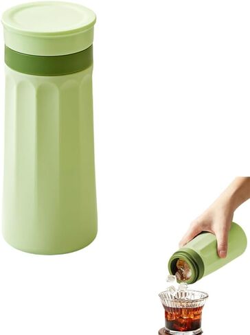 2-in-1 Silicone Ice Cube Bottle, 500Ml Dual Purpose Ice Maker & Drinking Portable Ice Storage Cup with Scale Marked Sealed Lid for Cold Brew Juice Iced Beverages in Kuwait