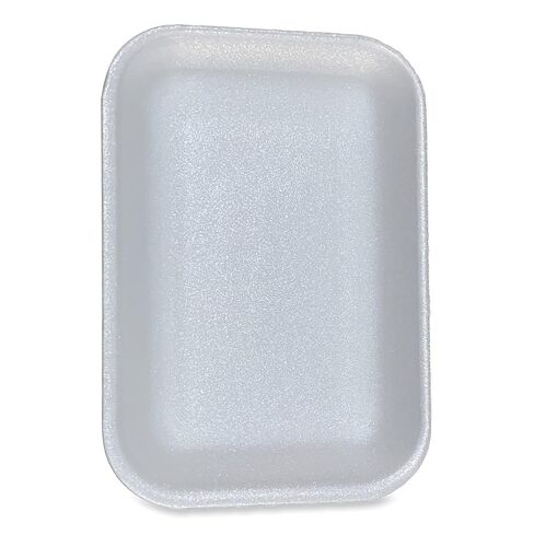 GEN Disposable Meat Trays, #2, 8.5 x 6.03 x 1.11, White, Foam, 500/Carton in Kuwait