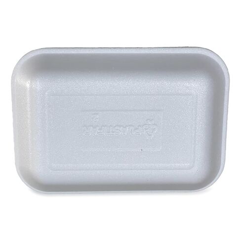 GEN Disposable Meat Trays, #2, 8.5 x 6.03 x 1.11, White, Foam, 500/Carton in Kuwait