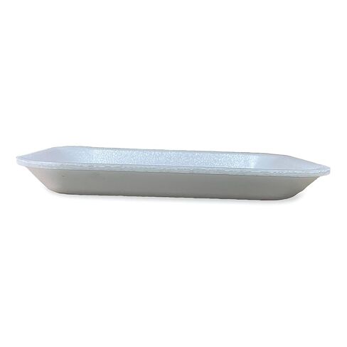 GEN Disposable Meat Trays, #2, 8.5 x 6.03 x 1.11, White, Foam, 500/Carton in Kuwait