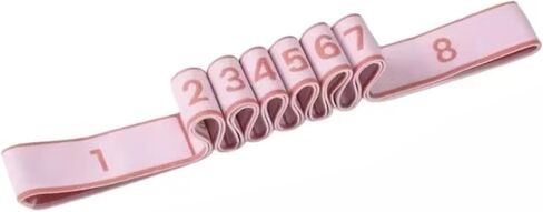 Elastic Segmented Stretch Strap, Multi-Loop Yoga Stretch Band for Flexibility Training, Leg Stretching & Physical Therapy in Kuwait