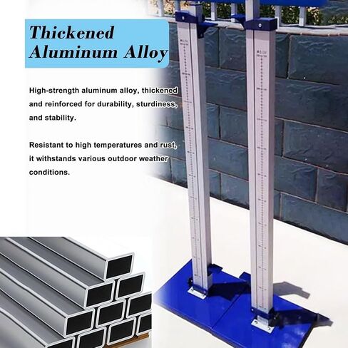 High Jump Stand Set, Portable Aluminum Jump Posts, Height Adjustable Training Equipment, Scroll Wheel Movement, Easy Setup and Transport, for Athletics Practice and Competition in Kuwait