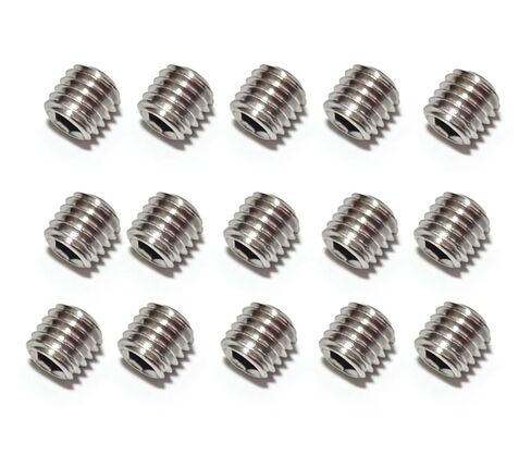 2#-56 * 3/32 Inch Hex Socket Set Screws, 304 Stainless Steel Internal Hex Drive Cup Point Grub Screws, Furniture, Industrial Fastening (15 PCS) (2#-56 * 3/32, Inches) in Kuwait