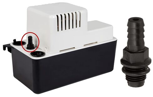 LITTLE GIANT 554401 VCMA-15UL 115 Volt & 89695 CV-10 Condensate Pump Check Valve for VCC, VCM, VCMA and VCL-14/24, 1/4-inch MNPT x 3/8-inch Barbed, Black in Kuwait